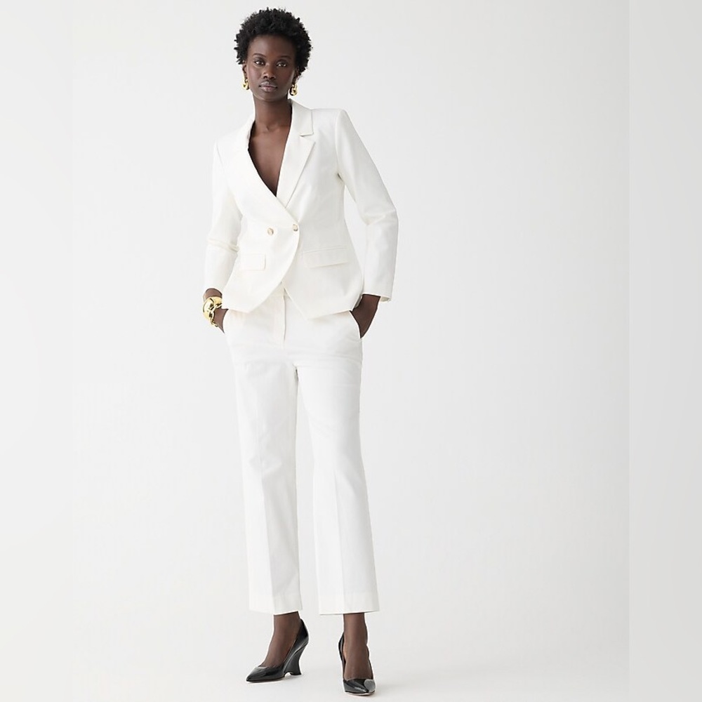 J Crew Kate straight-leg pant in bi-stretch cotton blend BF401